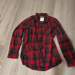 American Eagle Boyfriend Fit Plaid Shirt